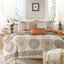 Ensemble de courtepointe réversible 6 pièces Madison Park orange pour lit double/queen avec coussins décoratifs-336628957-367563903