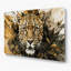 Faune léopard, art mural en métal brun-630991140