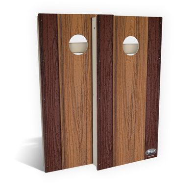 Trex Two Tone All-Weather Cornhole Board Set | Includes (2) Boards (8) Bags & Optional Accessories