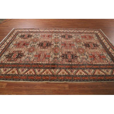 Geometric Anatolian Turkish Area Rug 7x10