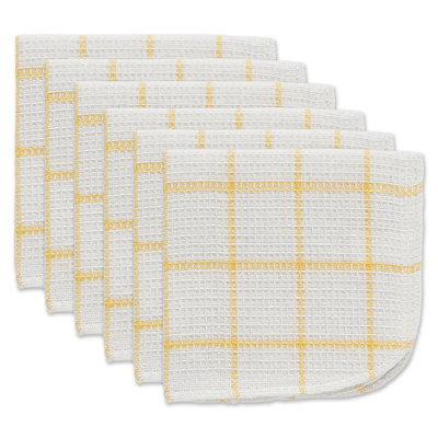 Checkered Waffle Dish Cloth Kitchen Towel