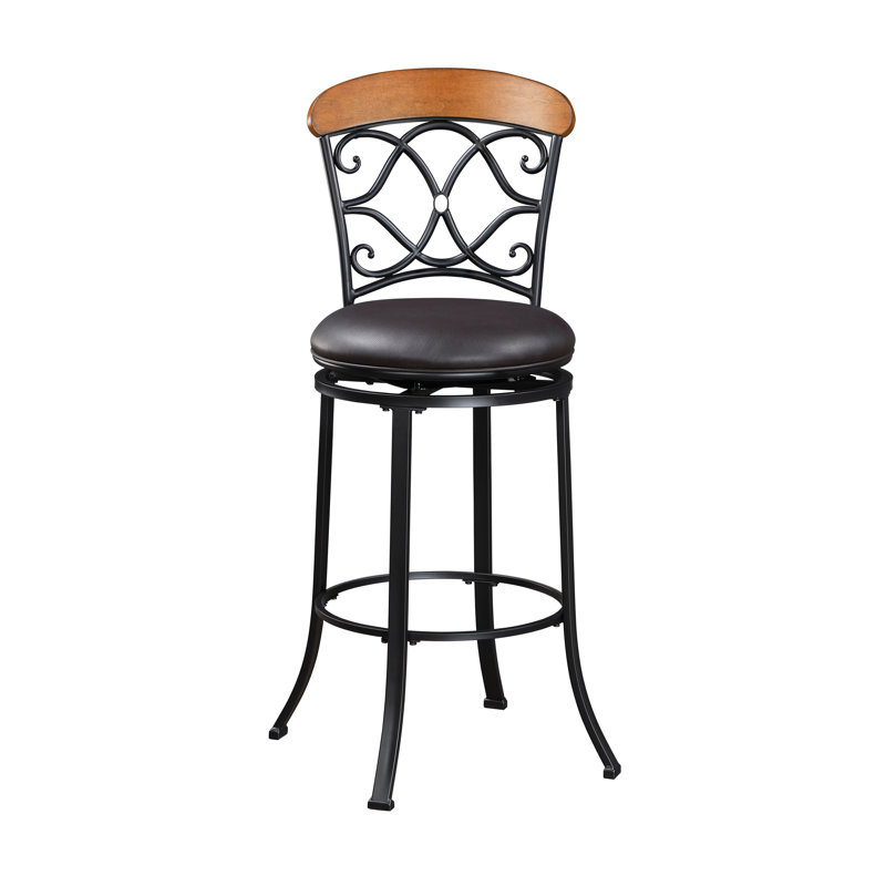 Chaise de salle à manger pivotante en similicuir 1 pièce