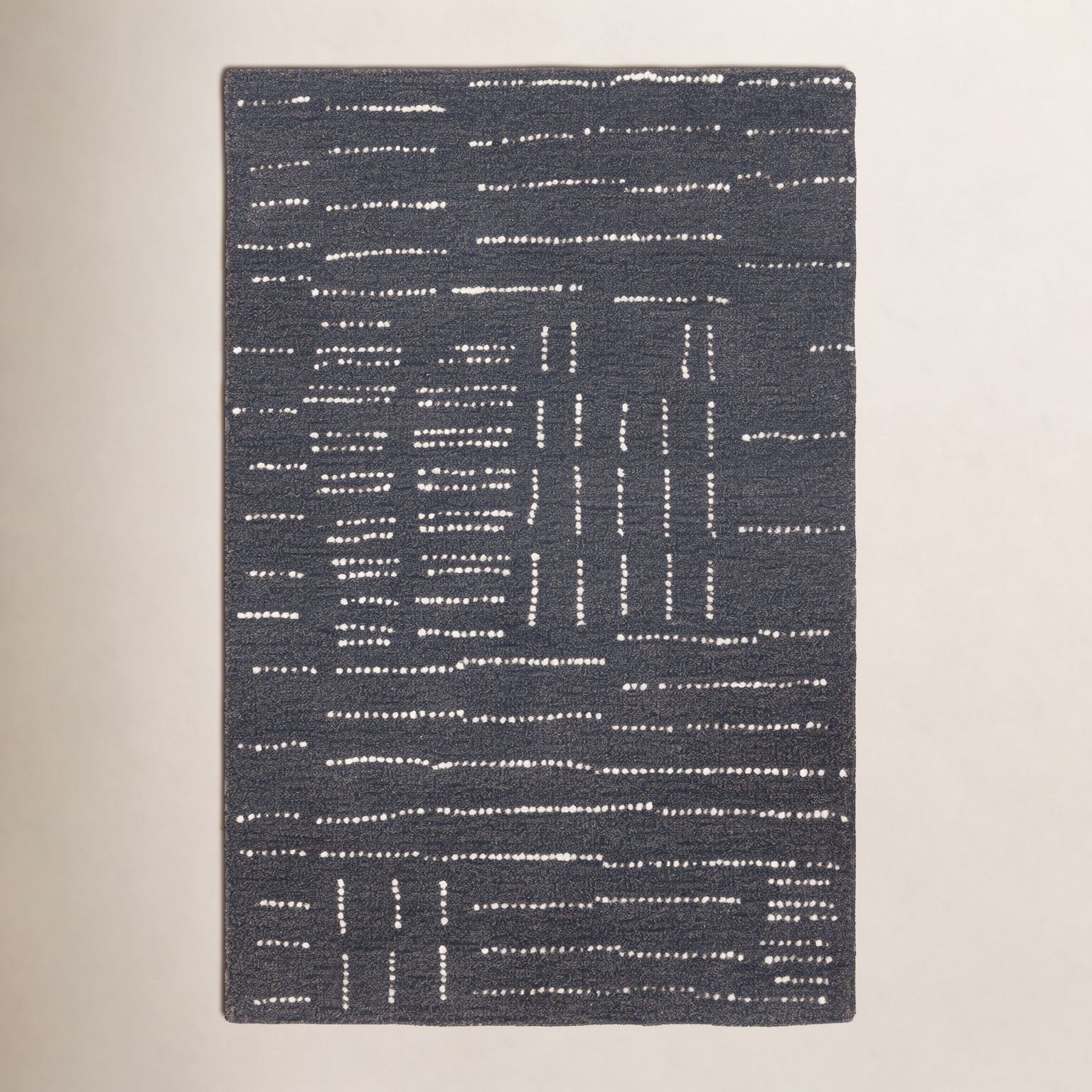 Ouzo Hand-Tufted Abstract Wool Rug, Rectangle 2' x 3'