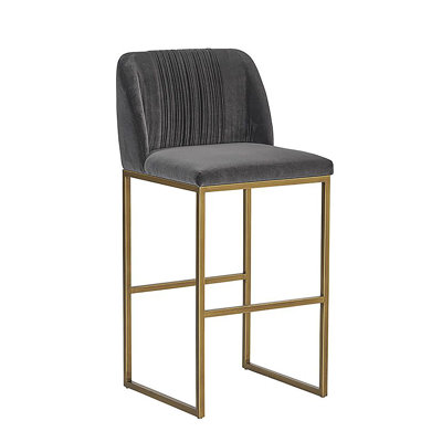 Nevin Upholstered Stool with Metal Frame