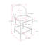 Deciderio Countertop Stool of 26.25" with metal feet-1674208393
