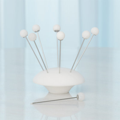 Alabaster Cocktail Pick w/Base-White