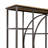 Choon Dria 75 Inch Bookcase, 5 Shelves, Black Metal, Brown Solid Poplar Wood