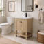 Meuble-lavabo simple 24 po avec plateau en céramique Chazden-444019685-461940886-463235012