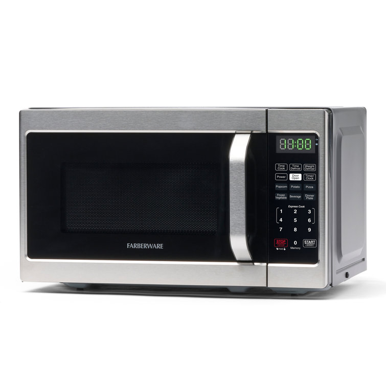 Farberware Compact Countertop Microwave Oven, 0.7 Cu. Ft. 700-Watt, Child Lock, Easy Clean Interior