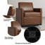 Fauteuil rembourré pivotant-400784219