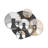 Bertina 5-Light Modern Globe Glass Shade Dimmable Semi Flush Mount Light