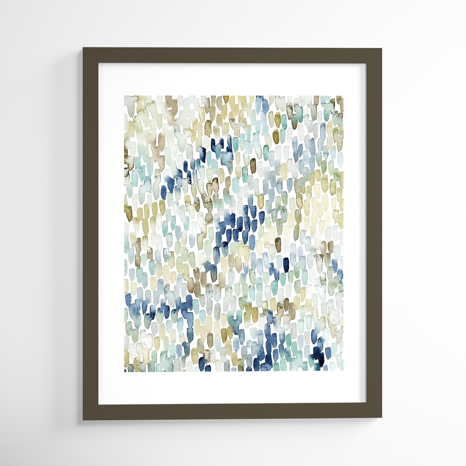 River Wavelets I by Grace Popp, 41" H x 33" W, Gray Framed Paper