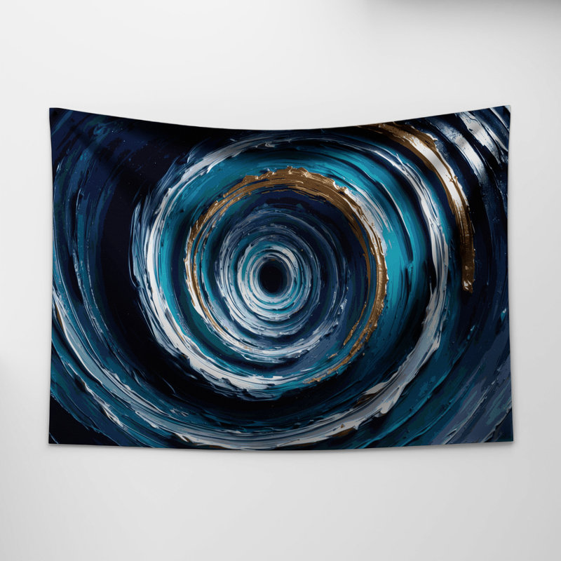 Tapisserie murale Sci Fi Wormhole, 51 po x 60 po