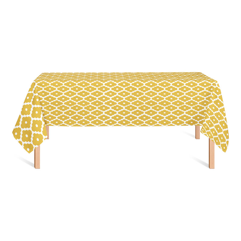 Abelina Geometric Tablecloth, Yellow