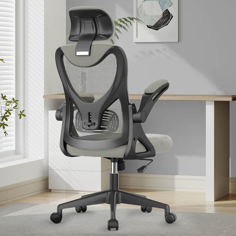 Ergonomic Office Chair, Computer Chair, Mesh Chair, Light Grey