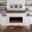 Shelburne Wall Mounted Electric Fireplace - Recessed Fireplace with Front Vent-1367050031
