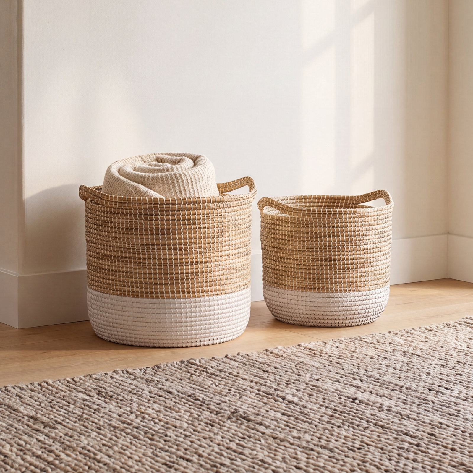 Handmade Seagrass Storage Bin