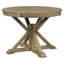 Table de salle à manger extensible rétro avec rallonge de 12 po pour salle à manger et salon (bois naturel délavé)-1491216442-1491216423