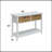 Flavius White Finish Console Table
