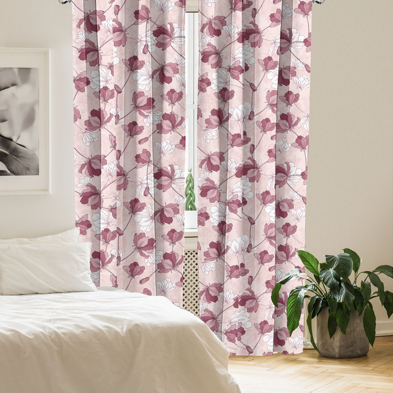 Semi Sheer Curtain Pair, 28" W x 95" L