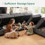 Module de repose-pieds avec rangement modulaire Honbay-101409932