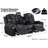 Tayeba Diamond Faux Leather Reclining Sofa -106485172