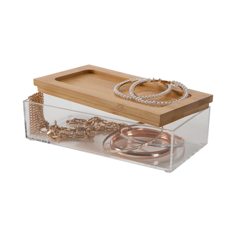 Boîte en plastique, H 2,25 po x l 3,75 po x P 7,5 po