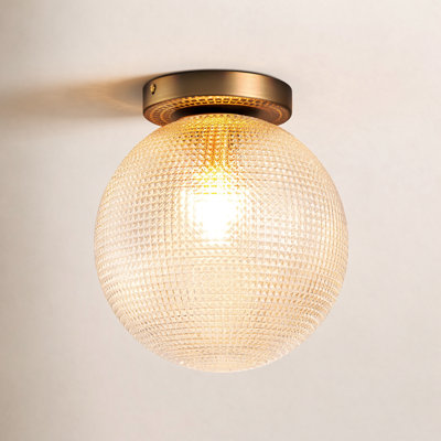 Brunsville Glass Flush Mount