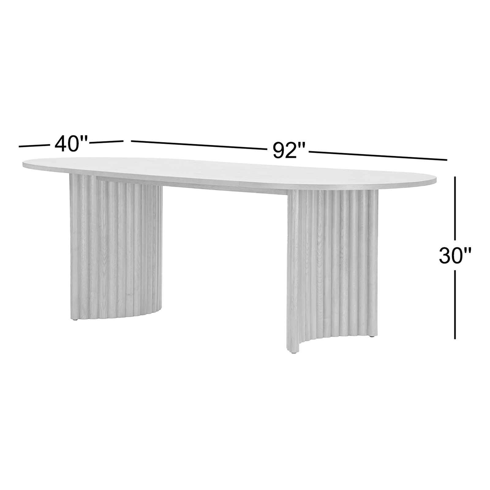 Charli Oak Dining Table