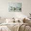 Art mural sur toile, vases et bols en céramique avec branches de sauge sur menthe-132530644