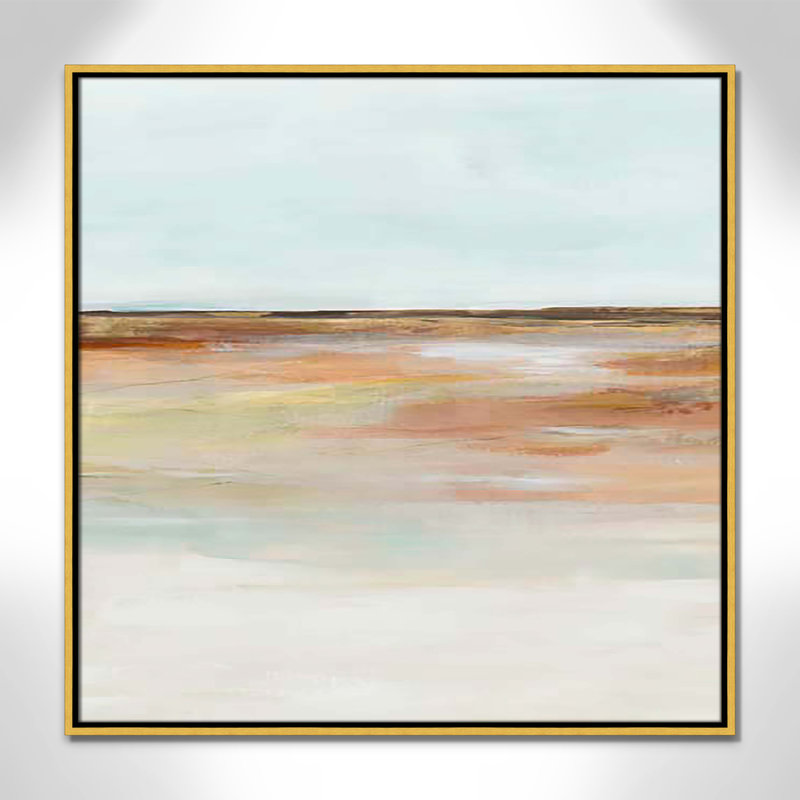 «Coastal Glades I Print» par Ian C, H 31,5 po x l 31,5 po x P 2 po, Cadre flottant doré