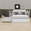 Lit plateforme avec rangement et tablettes gigognes-110420601