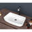 24"X15" Ceramic Rectangular Bathroom Vessel Sink - Modern, Stain , Countertop Mounted For Home And Bathrooms In White Graceful, Install Multiple Areas