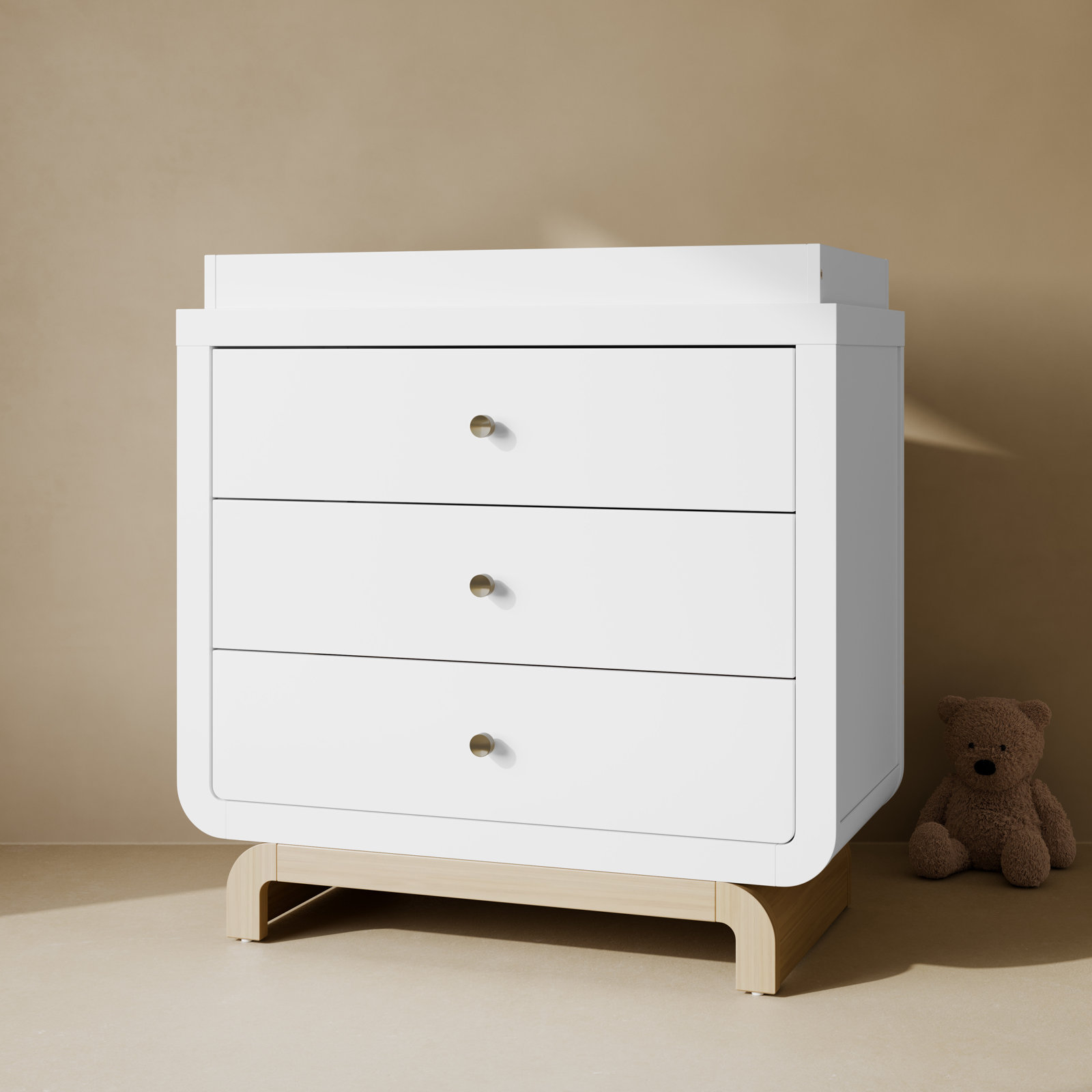 Santorini 3-Drawer Changing Table Dresser, White