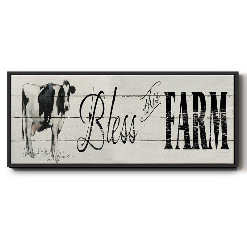 «Bless this Farm», toile encadrée