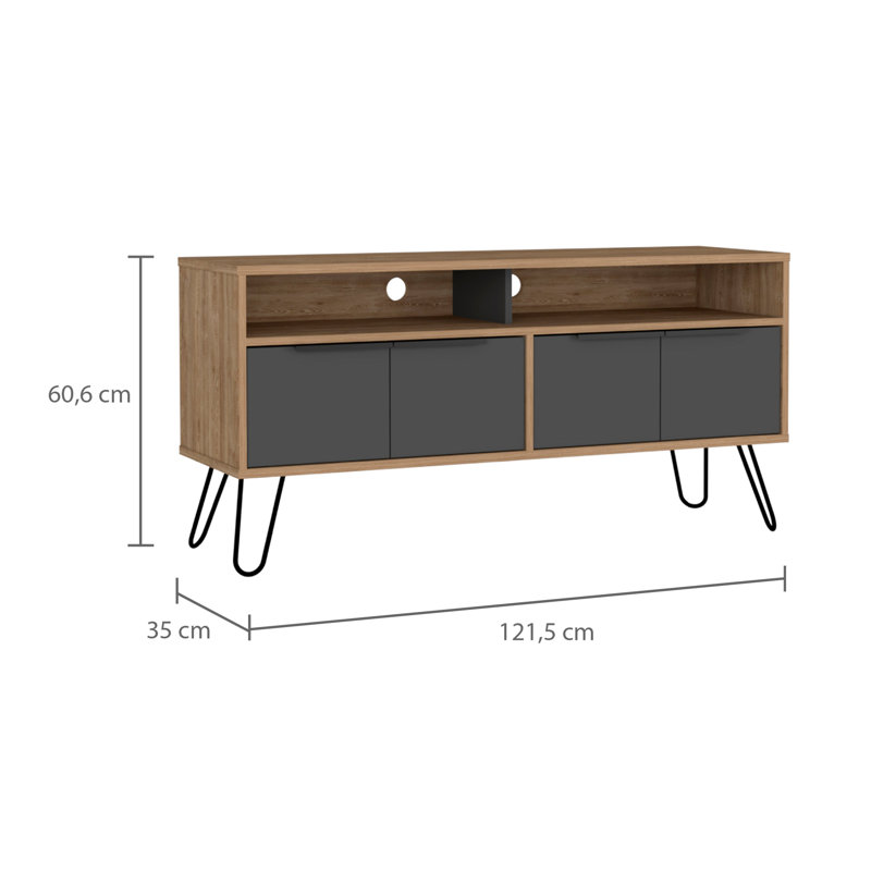 Holmstrom Unfinished TV Stand for TVs up to 55"