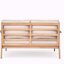 Ensemble de conversation d'extérieur 2 pièces en bois d'acacia et corde