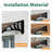 Polycarbonate Outdoor Window Awning, Patio Door Canopy with Aluminum Frame-114852942-115049259