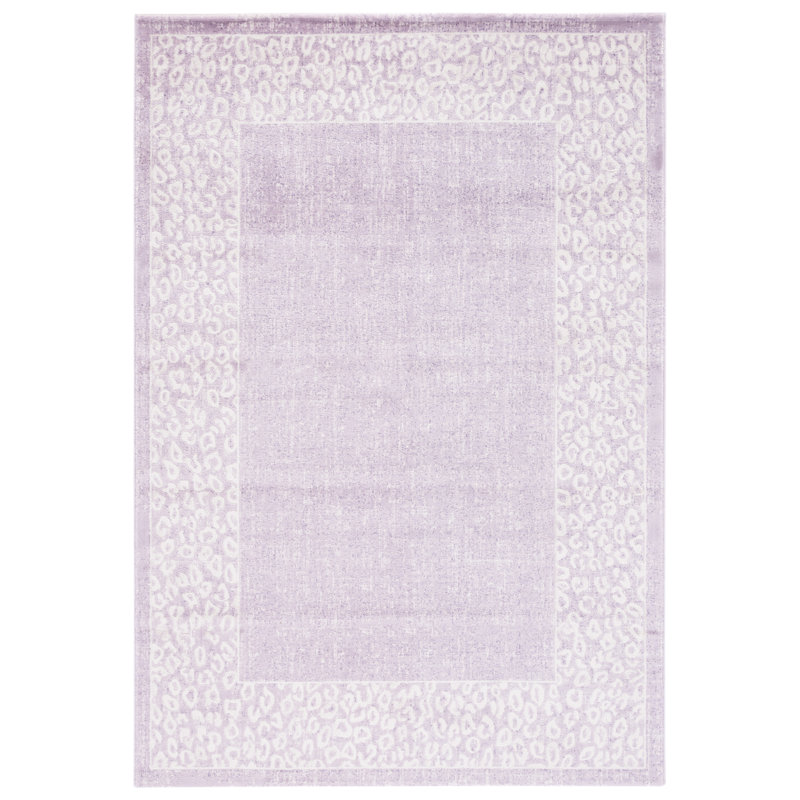 Tapis mauve / beige