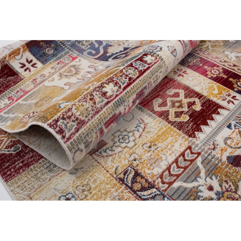 Morvant Patchwork Indoor Rug, Rectangle 5'3" x 7'10"