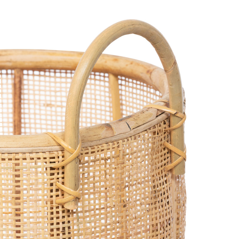 Park Hill Collection La Boheme Rattan Decorative Basket