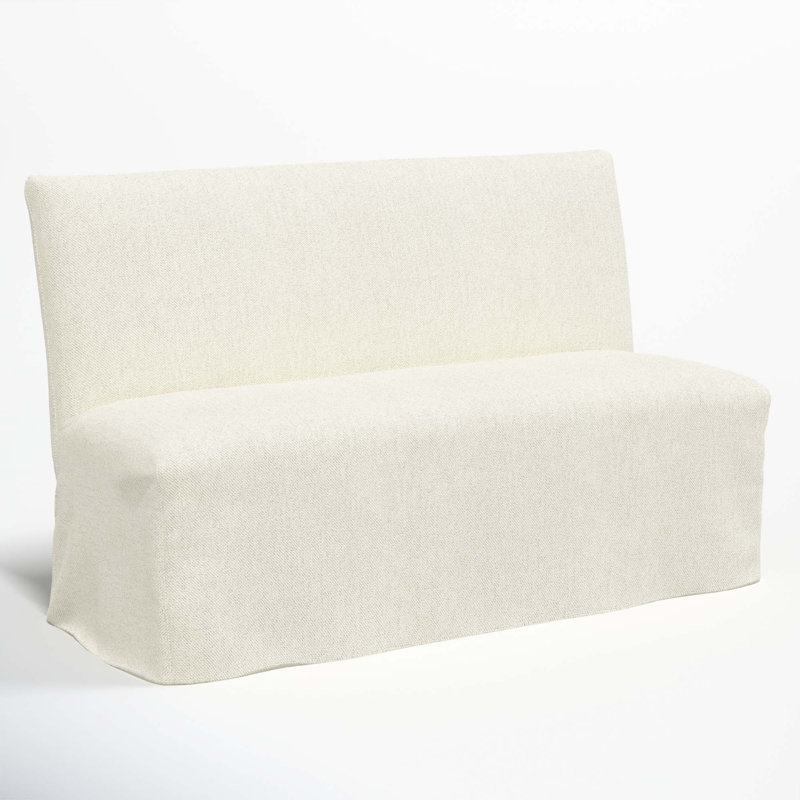 Ivanka Upholstered Bench, Milsap Canvas Sustain® Tweed