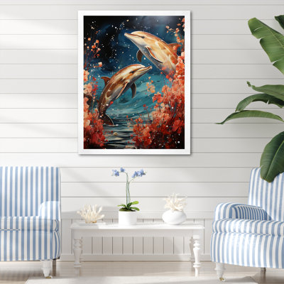«Dolphin Mystic Encounters» sur impression sur toile