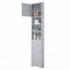 Armoire de rangement multi-fonctionnelle grise