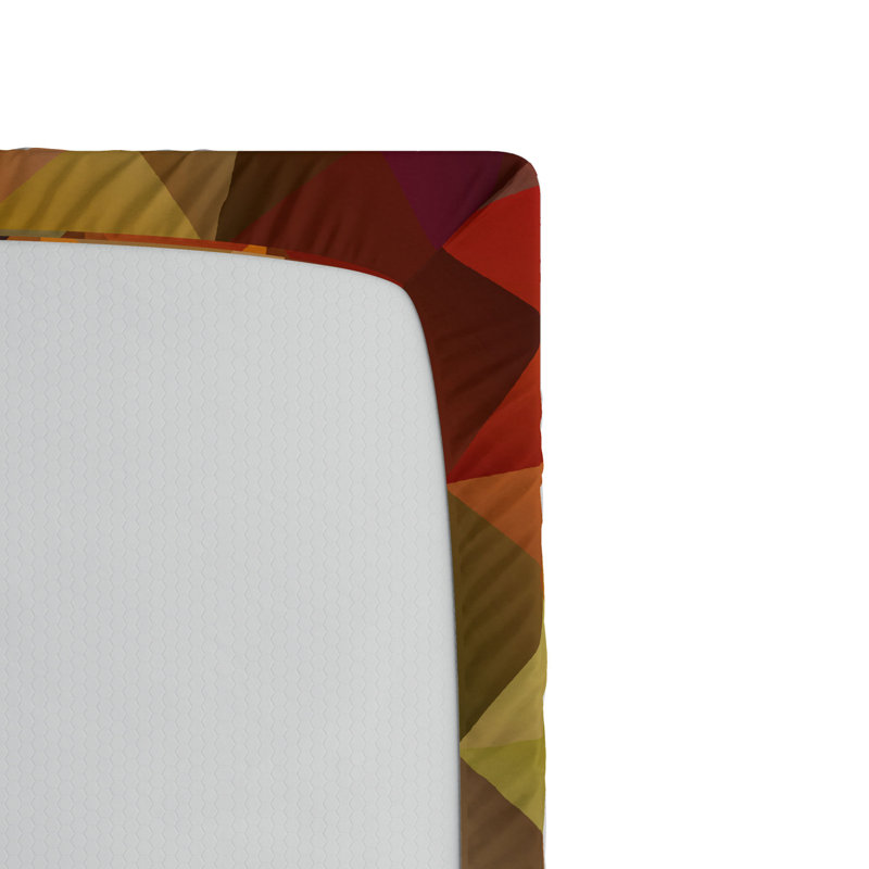 Microfiber Geometric Fitted Sheet, Full Fitted Sheet