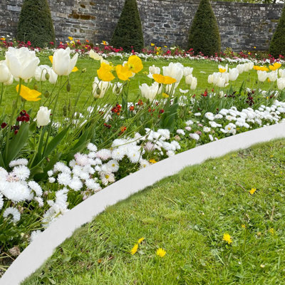 Paquet de 2 bandes de bordure en acier Corten de 42 po, profondeur de 8 po pour bordures de jardin durables