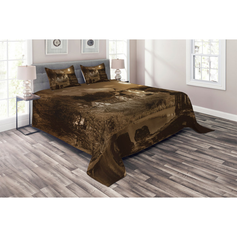 Farmhouse / Country Polyester Coverlet