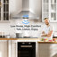 Hotte de cuisine murale en acier inoxydable convertible VIKio