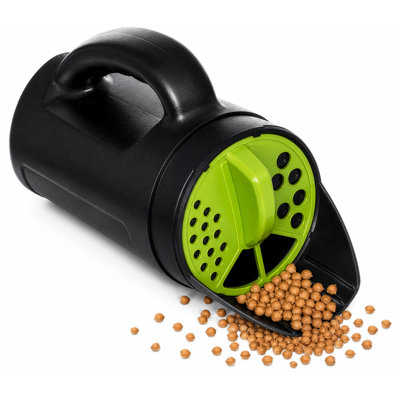 Épandeur à graines Gardenized à main pour outils de jardinage et de jardinage polyvalent Shaker ajustable pour engrais Graines de sel, fonte des glaces, dégivreur, croissance des aliments et alimentation des poissons, idéal pour l'aménagement de ter
