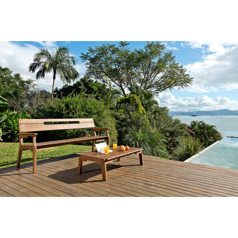 Banc de jardin en bois Marvine
